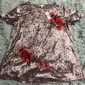 Velvet tee